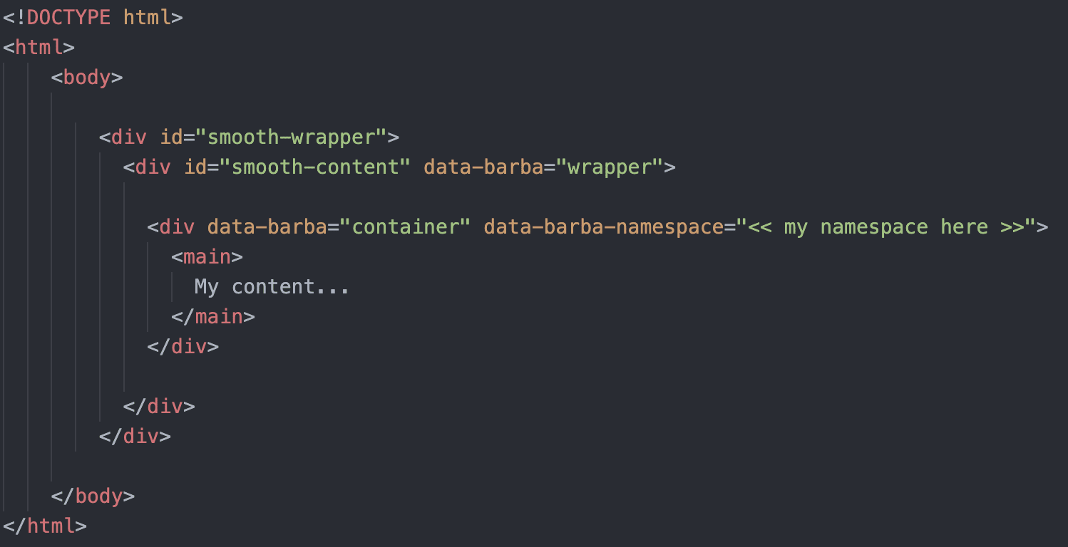 Barba + GSAP scrollsmoother implementation